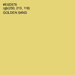 #E6D576 - Golden Sand Color Image